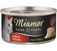 Miamor Boîte Filets fins Naturelle Poulet & Crevettes 80 g