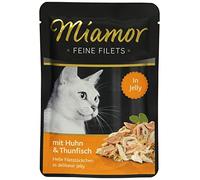 MIAMOR Filetitos Pollo-Atun Gelat. Sobre 24x100g