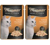 MIAMOR Filetitos Pollo-Atun Gelat. Sobre 24x100g (Lot de 2)