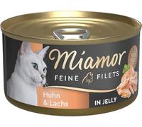 Miamor Filets Fins en gelée - Nourriture Humide pour Chats Adultes avec Morceaux de Filet en gelée - Complément Alimentaire Faible en Gras dans Une boîte sans additifs artificiels - 24 x 100 g de