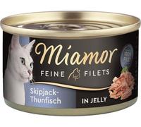 miamor Filets fins en gelée Skipjack-thon | Boîte | 24 x 100g | DLC 17.07.2023''