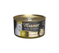 MIAMOR - Filets Fins en Sauce | Nourriture Humide pour Chats Adultes avec Morceaux de Filet en Sauce. Complément Alimentaire Faible en Gras dans Une boîte sans additifs artificiels | 24 x 85 g Poulet