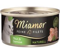 Miamor - Filets fins nature boîte 24x80g | Thon & légumes