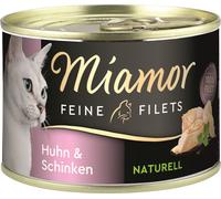 miamor Filets fins naturels poulet & jambon | Boîte | 12 x 156g''
