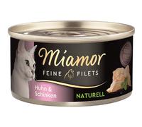 miamor Filets fins naturels poulet & jambon | Boîte | 24 x 80g''