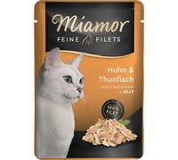 Miamor - Filets fins Pouch 100g | Poulet & Thon