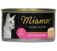Miamor Katzenfutter Feine Filets Huhn+Reis 100 g, 24er Pack (24 x 100 g)