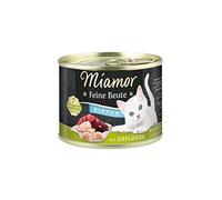 MIAMOR - Nourriture Humide pour Chats Adultes avec 7 variétés de Viande et d'abats - Nourriture complète sans céréales avec Taurine dans Une boîte sans additifs - 12 x 185 g - Volaille