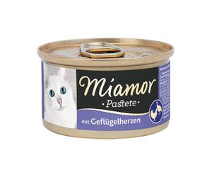 MIAMOR Pastete Poultry hearts - pâtée de cœurs de volaille 85g