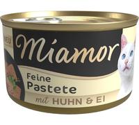 Miamor - Pâtée | Nourriture Humide pour Chats Adultes avec Taurine Naturelle - Aliment Complet sans céréales en boîte sans soja ni additifs artificiels - 12 x 85 g Poulet et œuf