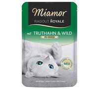 MIAMOR Ragout Royale Aliment humide à base de dinde et de venaison pour chats adultes 6x100 g