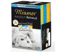 Miamor 100gx12x4 Ragout Royale Jelly Multipack Poulet & Lapin & Thon