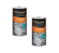 Miamor Sensible Snack Poulet Pur | Lot de 2 paquets | 2 x 30 g | Friandise pour chat en filet de poitrine de poulet | Nourriture pour chats sensibles et allergiques | Comme récompense