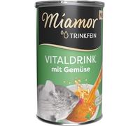 Miamor - Vitaldrink | Délicieuse Boisson pour Chats Adultes pour favoriser l'absorption des liquides. Complément Alimentaire dans Une boîte pour Soutenir la Fonction rénale | 24 x 135 ML de légumes