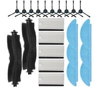 Mian Balai, serpillères, brosse latérale, filtres, pour Tikom L9000, pour Lubluelu SL60D, pour Laresar pour L6 Nex, pour robot aspirateur pour Q6 SE, plastique + matériau en papier filtre (B)