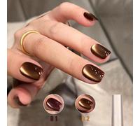 MIANEL 12ML/pièces 21 couleurs miroir cuivre vernis à ongles gel effet œil de chat 2025 nouvelle collection. Perles de verre dorées blanchissantes. Vernis à ongles gel, ongles verts, blancs, rouges, b