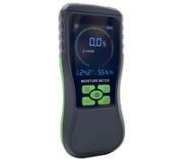 Miangerrn Humidimètre à bois sans broche, détecteur d'humidité portable non invasif avec écran LCD rétroéclairé - Multi-mode pour bois dur, bois tendre, plaque de plâtre - Gris foncé et vert