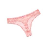 MianYaLi Ensemble String Sexy Chic Couleur Dentelle Basse Solide Femmes Taille en String pour Patchwork Apprendre Coudre Lingerie (Pink, XXXXL)
