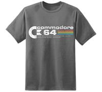 MIAOCHEN Commodore 64 C64 T-Shirt rétro pour Homme Gris L