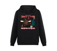 MIAOCHEN Men Hoody Vintage Style Three 6 Mafia Mystic Stylez Rap Hoodie Black XXL