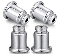 Miaofu Fermoirs De Boucles D'Oreilles, Mode Fermoirs De Boucles D'Oreilles 18K White Gold Plated Clasps Earrings 925 Sterling Silver for Women Clasp Earring Adjustable Back Lifts