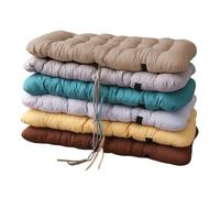 Miaogoo Coussin de chaise à dossier haut - Soulage la douleur du dos - Épais et léger pour chaise longue, jardin, terrasse, maison, bureau, extérieur/intérieur (jaune, 100 x 45 cm)