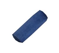 Miaogoo Traversin rond de couleur unie pour canapé, lit, baie vitrée, coussin en peluche lavable, coussin de nuque confortable et confortable (bleu, 15 x 40 cm)