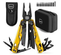 MIAOKE Couteau De Survie 23 en 1 avec Coffret Cadeau Premium, Tournevis Scie Tournevis Décapsuleur Pince Couteau de Camping Cool Gadgets pour Homme, Meilleur Cadeau pour Petit Ami Fils Papa Lui Mari