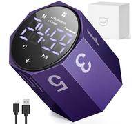 MIAOKE Minuterie Pomodoro pour Le Travail, Le Bureau, Les études, Les tâches, 3/5/10/15/25/30 Minutes et Compte à rebours personnalisé - Charmant Violet