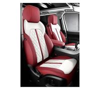 MIAOLISI Housses Siège Avant pour L&EXUS pour Nx300h pour Lx470 570 pour Gs300 Ls430 Ct200h Gx460 470 RX pour Is300h Rx330 350 Housse Coussin Siège Auto Cuir(Wine Red White,SE)