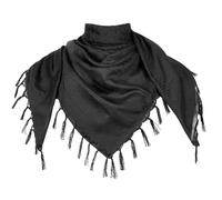 MiaoMa Shemagh Écharpe pour homme militaire tactique désert keffieh arabe foulard élégant et polyvalent pour femme bandana, Noir, 100 cm