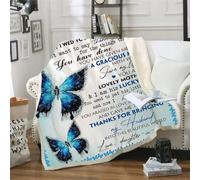 MIAOMANSENSTORE À Mon père, tu ES apprécié, Couverture personnalisée, Cadeau de fête des pères pour Papa, Cadeau pour Les Papas de Fille/Fils à Mon père, Couverture personnalisée avec Citation