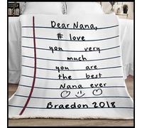 MIAOMANSENSTORE Couverture personnalisée « Papa, Nous Avons Fait Un câlin », Cadeau de fête des pères pour Papa, Couverture « À Mon Papa » avec Le nom de l'enfant, Cadeau personnalisé pour Papa
