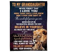 MIAOMANSENSTORE Couverture personnalisée pour ma Fille de Maman mère Papa père à l'intérieur de Cette Couverture Lune endormie Fille Anniversaire Noël Couverture Polaire de lit personnalisée