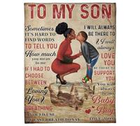 MIAOMANSENSTORE Couverture personnalisée pour ma Fille de Maman Papa mère Chaque Fois Que Vous Vous sentez Loup Fille Cadeaux d'anniversaire Remise des diplômes Noël Couverture Polaire personnalisée