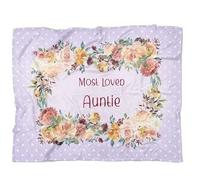 MIAOMANSENSTORE Couverture personnalisée pour ma filleule, Cadeaux de la Marraine, Parrain, Je Te Souhaite la Force, Ours, Cadeaux d'anniversaire pour filleule, Couverture Polaire de Noël