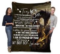 MIAOMANSENSTORE Couverture personnalisée pour ma Maman Première Fois Maman Vous Donne Vous Faites Un Excellent Travail Bonne 1ère fête des mères Nom personnalisé Couverture Polaire personnalisée