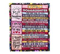 MIAOMANSENSTORE Couverture personnalisée pour ma Petite-Fille de Grand-mère Arbre coloré N'oublie jamais Je t'aime Petite-Fille Anniversaire Noël Couverture Polaire personnalisée