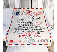 MIAOMANSENSTORE Couverture personnalisée pour ma Petite-Fille de Grand-mère, Couverture pour Petite-Fille de Maman, Cadeau pour Anniversaire, Cadeau personnalisé de Noël pour Fille
