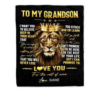 MIAOMANSENSTORE Couverture personnalisée pour ma Petite-Fille de Grand-mère Parfois, il est Difficile de trouver Les Mots pour dire Je t'aime Cheval Anniversaire Noël Couverture Polaire personnalisée