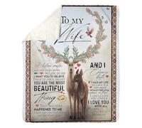 MIAOMANSENSTORE Couverture personnalisée pour Mes Cadeaux Yaya des Enfants et Petits-Enfants, Fleur Bleue, Je t'aime, Cadeaux d'anniversaire pour Yaya, fête des mères, Noël, Couverture Polaire Yaya