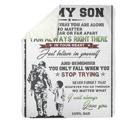 MIAOMANSENSTORE Couverture personnalisée pour Mes Cadeaux Yaya des Enfants et Petits-Enfants, Fleur Bleue, Je t'aime, Cadeaux d'anniversaire pour Yaya, fête des mères, Noël, Couverture Polaire Yaya