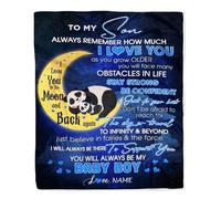 MIAOMANSENSTORE Couverture personnalisée pour Mon fiancé, Gros câlin, Lettre par Avion, Tournesol, fiancé pour Lui, Anniversaire, Saint-Valentin, Noël, Couverture Polaire