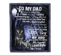 MIAOMANSENSTORE Couverture personnalisée pour Mon frère de la Part de ma sœur, Lettre par Avion, Je t'aime, frère, Anniversaire, Noël, Thanksgiving, Couverture Polaire personnalisée