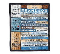 MIAOMANSENSTORE Couverture personnalisée pour Mon Oncle de la nièce Neveu Wood Merci d'être Mon Oncle Fête des pères Anniversaire Noël Couverture Polaire de lit personnalisée