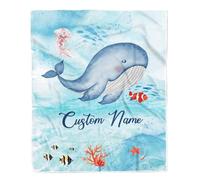 MIAOMANSENSTORE Couverture personnalisée pour Mon Petit-Fils de Grand-mère, Grand-père, Papa, Fier de toi, Je t'aime, Couverture Polaire en Bois pour Anniversaire de Petit-Fils, Noël
