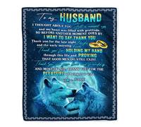 MIAOMANSENSTORE Couverture personnalisée pour Mon Petit-Fils de Grand-mère Papa ce Vieux Cheval t'aime Petit-Fils Anniversaire Remise des diplômes Noël Couverture Polaire de lit personnalisée