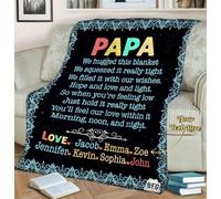 MIAOMANSENSTORE Couverture Photo personnalisée pour Fils et Papa, Assez chanceuse pour Vivre