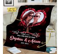 MIAOMANSENSTORE Couverture Polaire personnalisée - pour Fille de la Part de Papa - Il y Avait Une Petite Fille Qui m'a volé Mon cœur