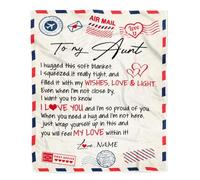 MIAOMANSENSTORE Couverture Polaire personnalisée pour Mon Petit-Enfant, ma Petite-Fille, Je Veux dire Que Je t'aime, Tournesol, Anniversaire, fête des mères, Noël